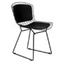 Bertoia side chair - Chrome - fullly upholsed