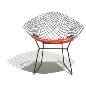 Bertoia Diamond chair - red seat