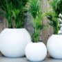 Fiberglass planter - Globe 10b