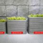 Fiberglass planter - Mason 29 sizes