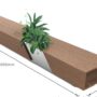 Fiberglass planter - Scatola 5 size